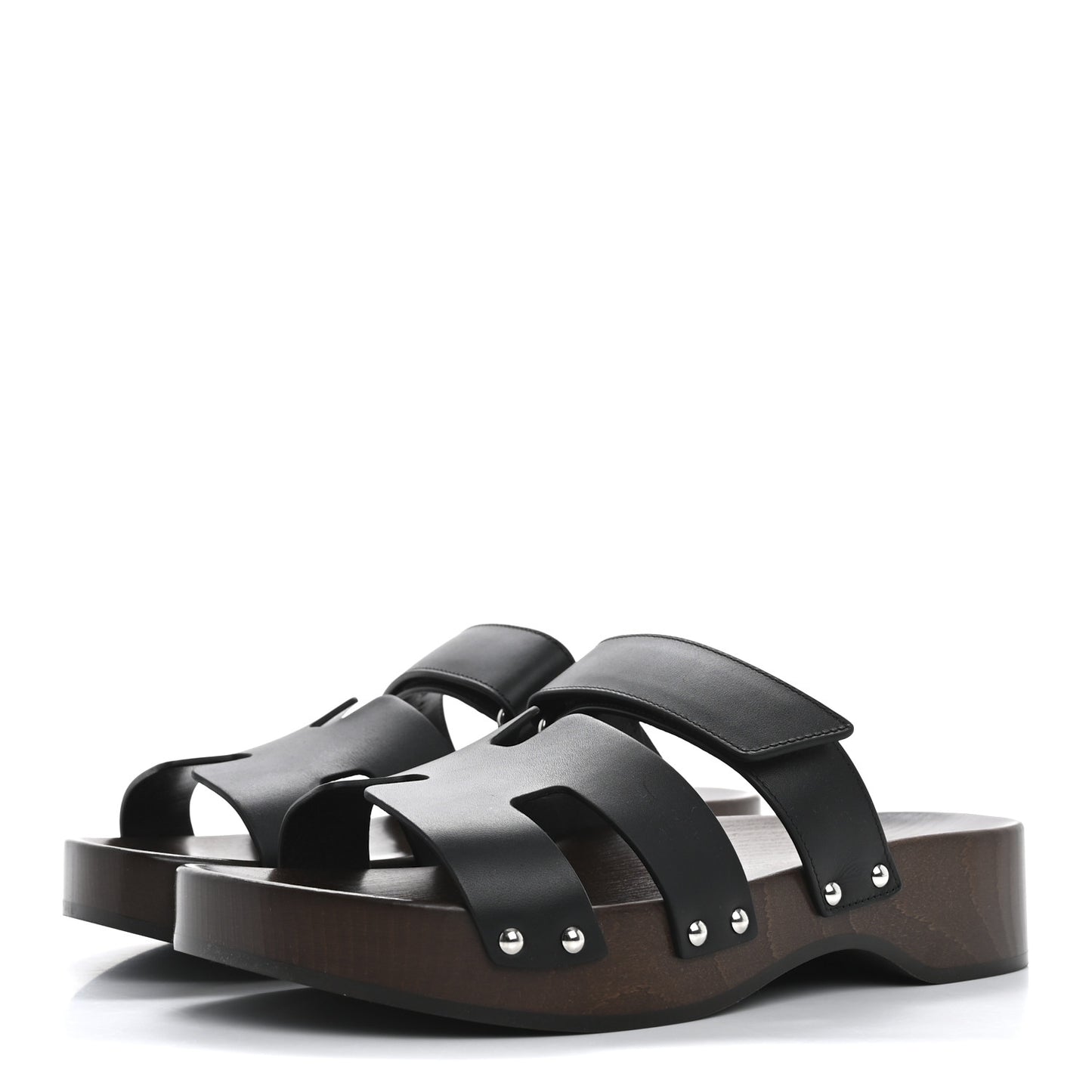 Calfskin Womens Kos Clog 39 Black