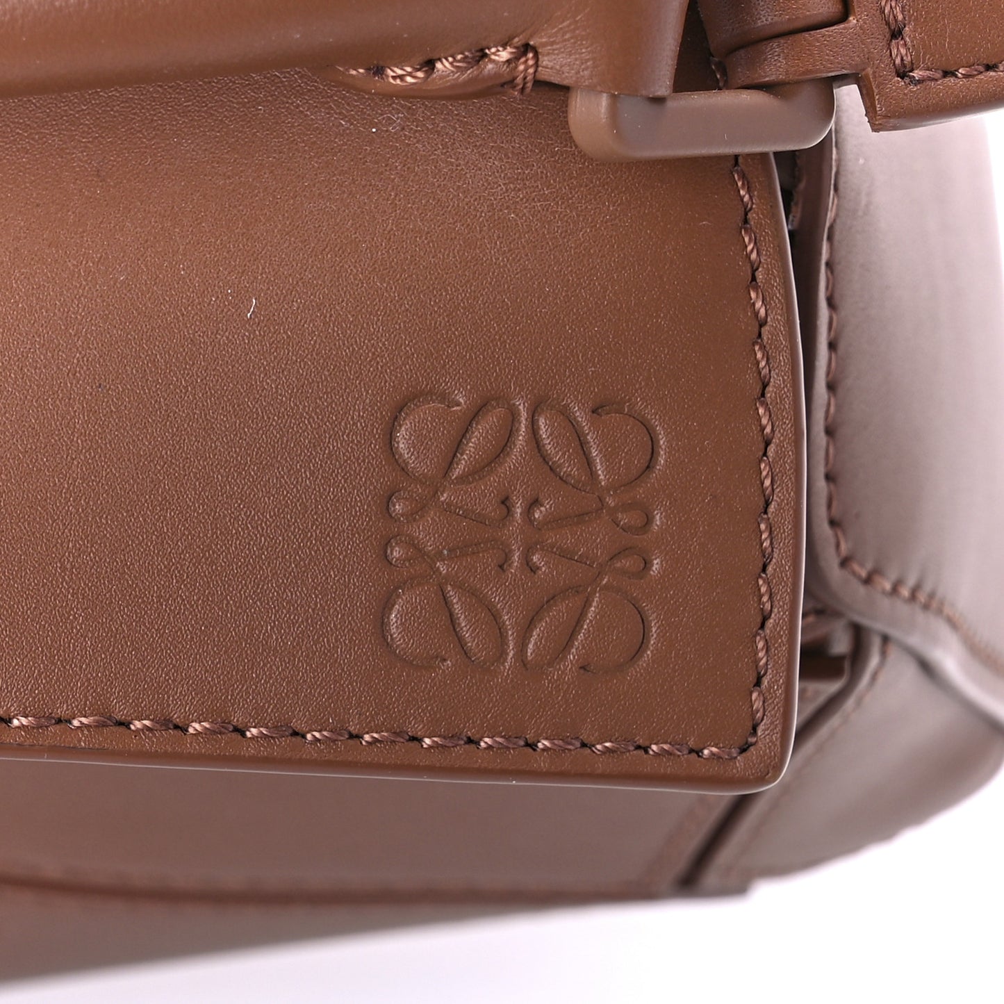 Satin Calfskin Mini Puzzle Bag Pecan
