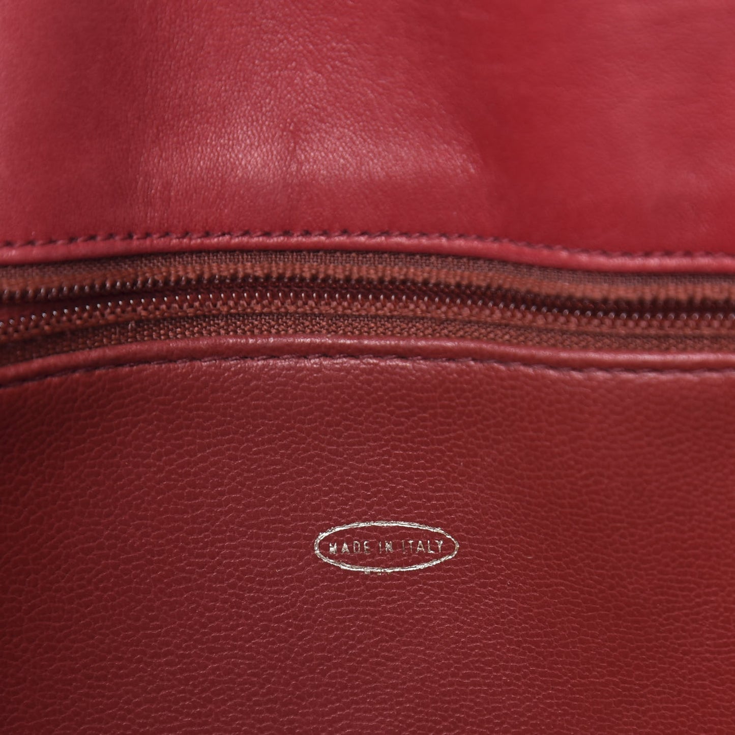 Lambskin Quilted Tote Red