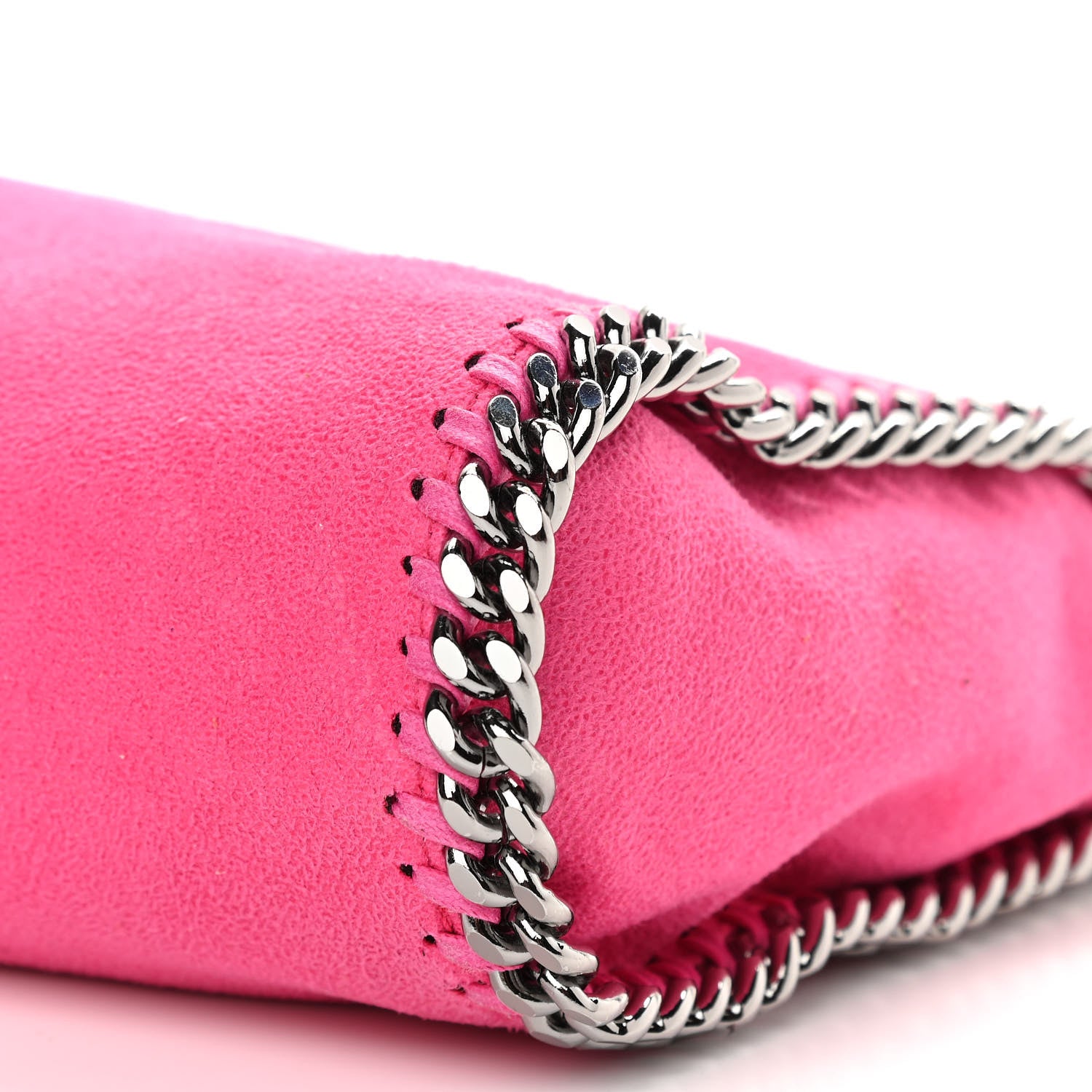 Stella McCartney Shaggy Deer Mini Falabella Fold Over Tote Hot Pink 10 of 10