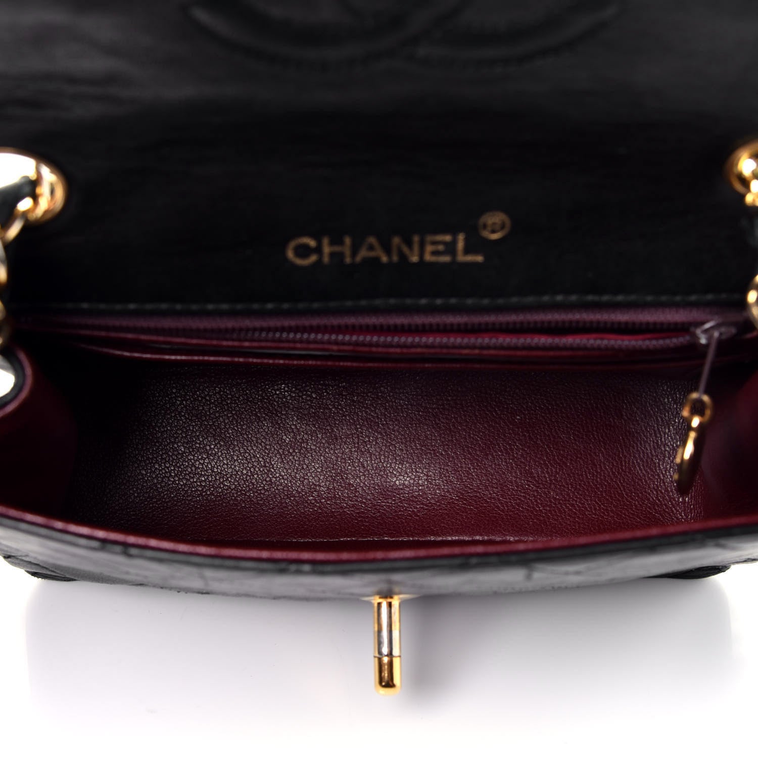 Chanel Lambskin Quilted Mini Square Flap Black 5 of 10