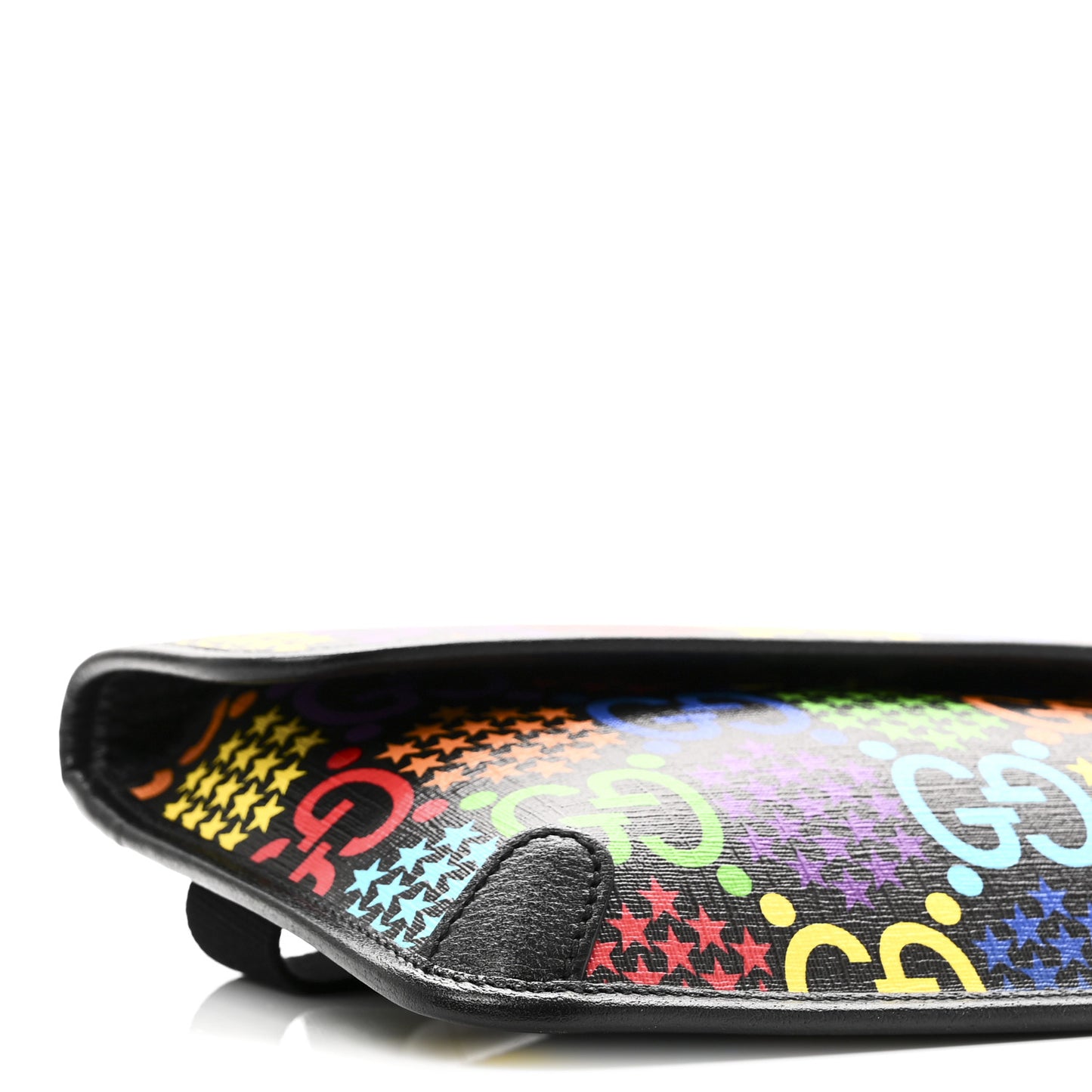 GG Supreme Monogram Psychedelic Slim Belt Bag Black
