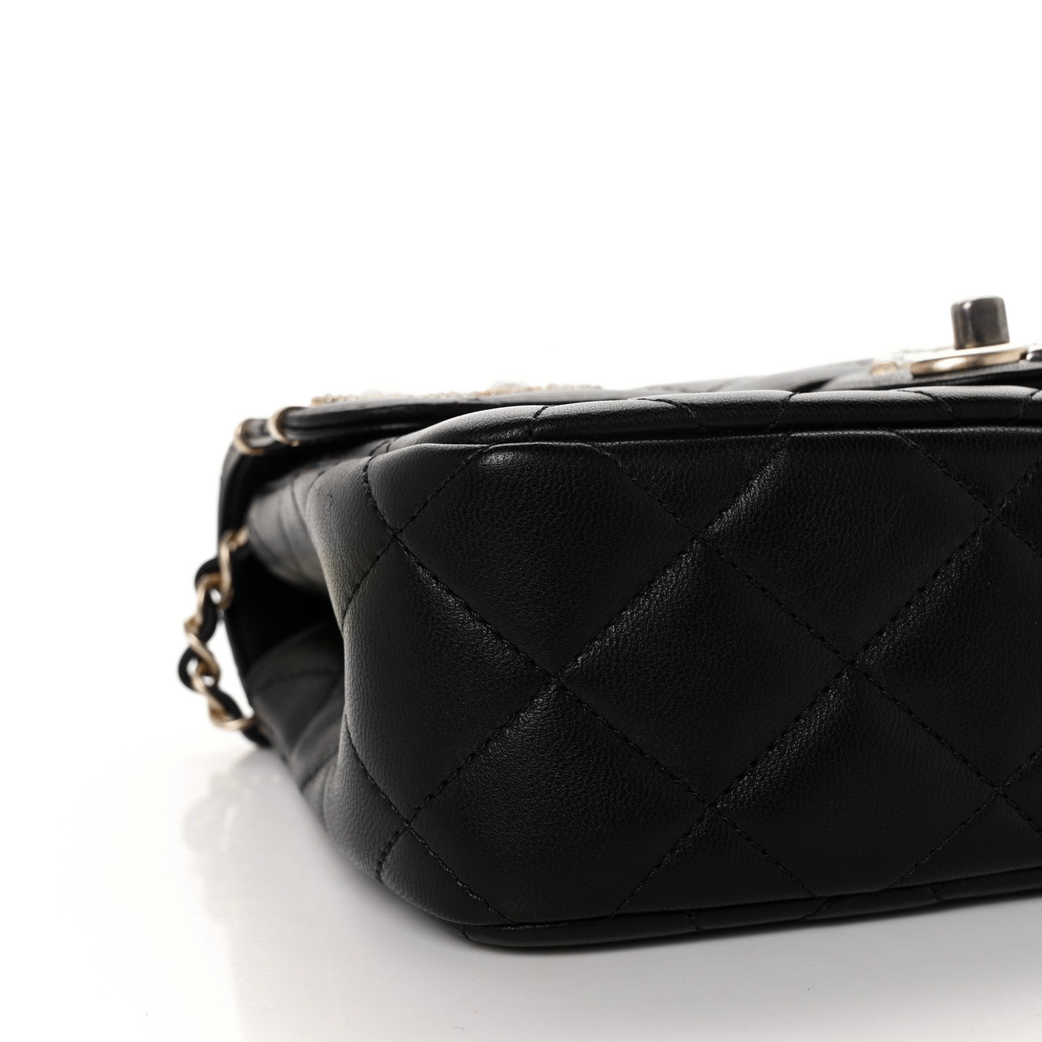 Chanel Lambskin Quilted Small Coco Clips Single Flap Black 4 of 8