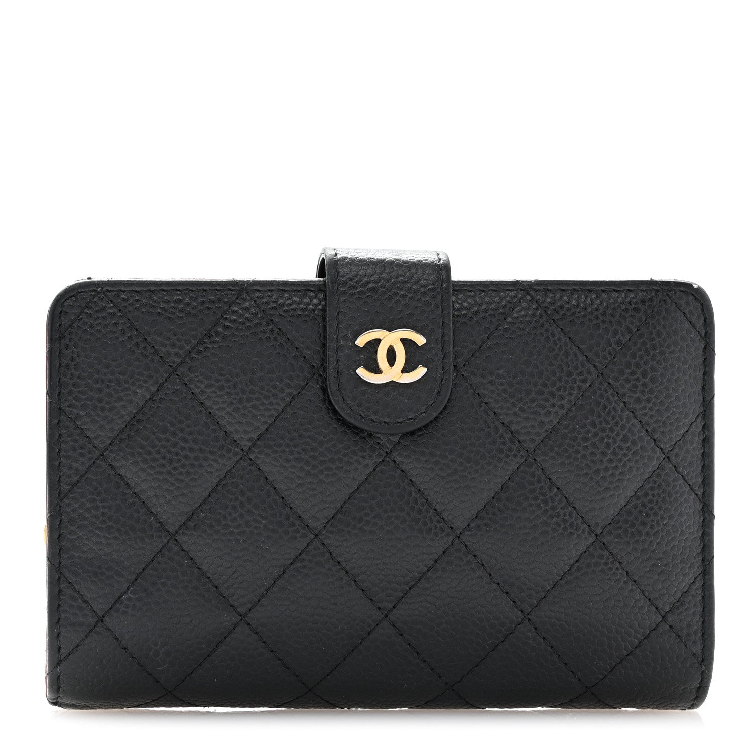 Chanel Caviar Quilted CC French Wallet Black 1 of 11