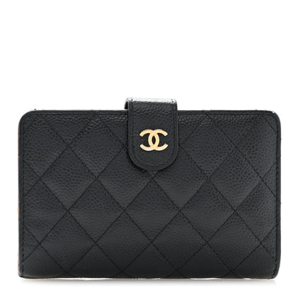 Chanel Caviar Quilted CC French Wallet Black 1 of 11