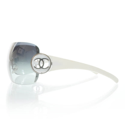 Chanel CC Logo Sunglasses 4145 White 3 of 9