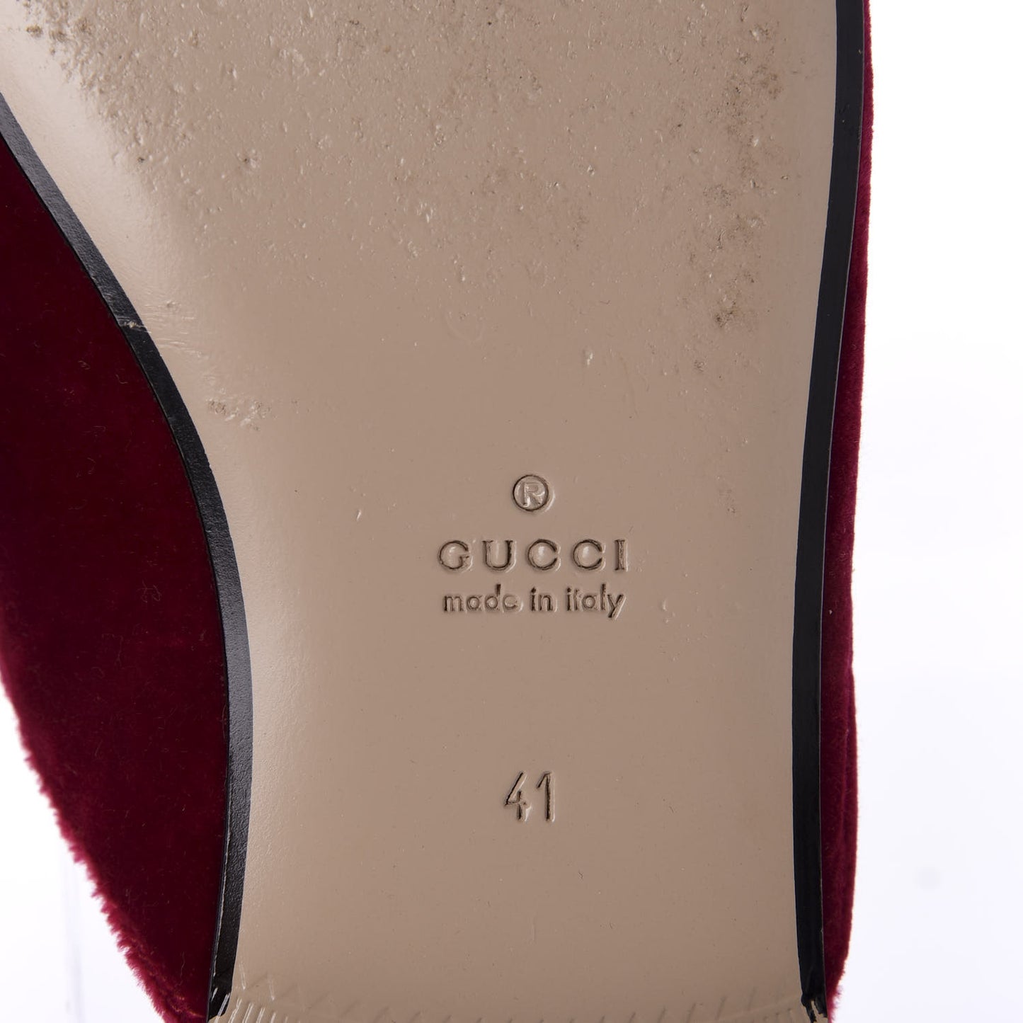 Velvet Panther Embroidered Womens Princetown Slippers 41 Red
