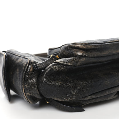 Miu Miu Distressed Nappa Pocket Bag  Sand Coffee 8 of 9