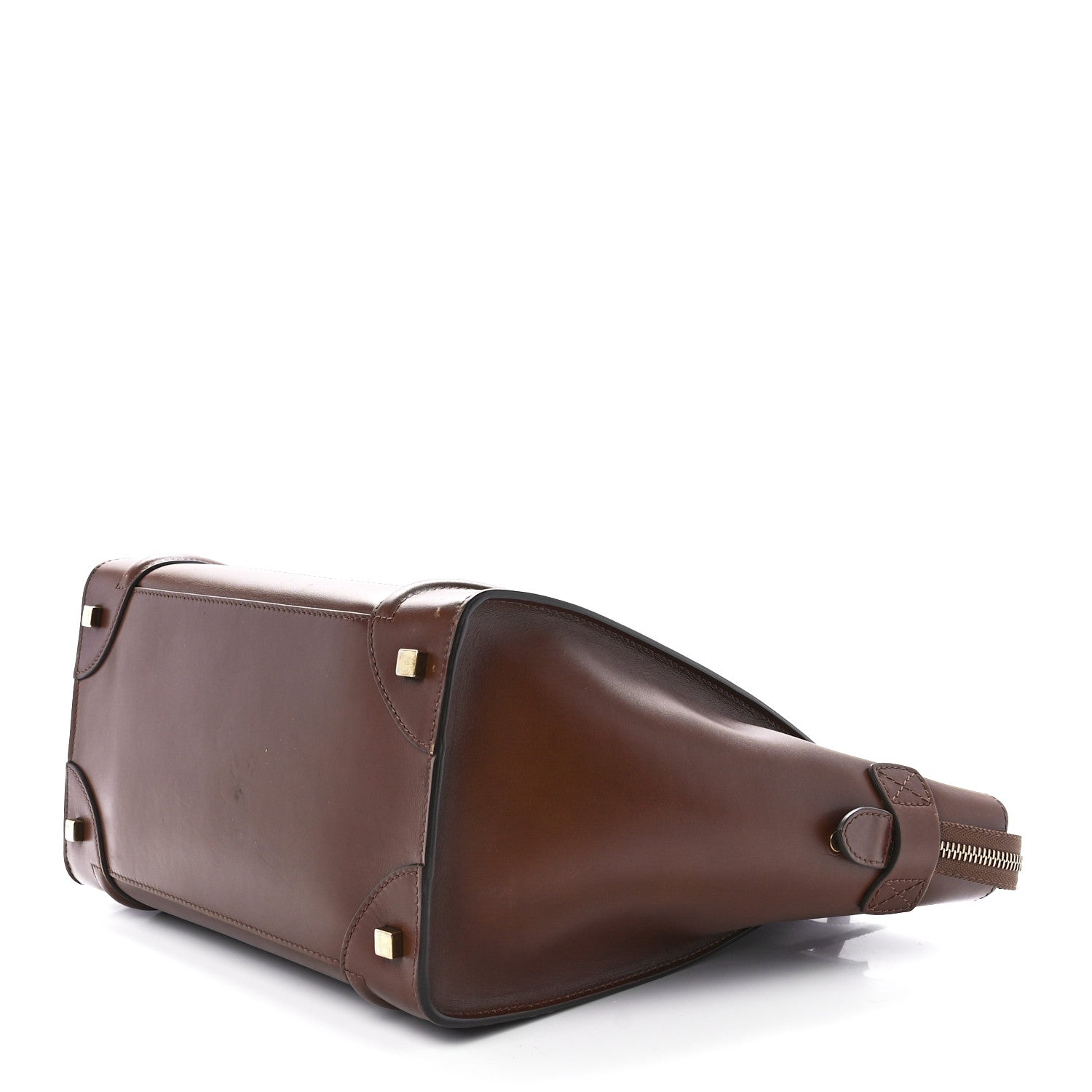 Celine Smooth Calfskin Mini Luggage Caramel 10 of 12