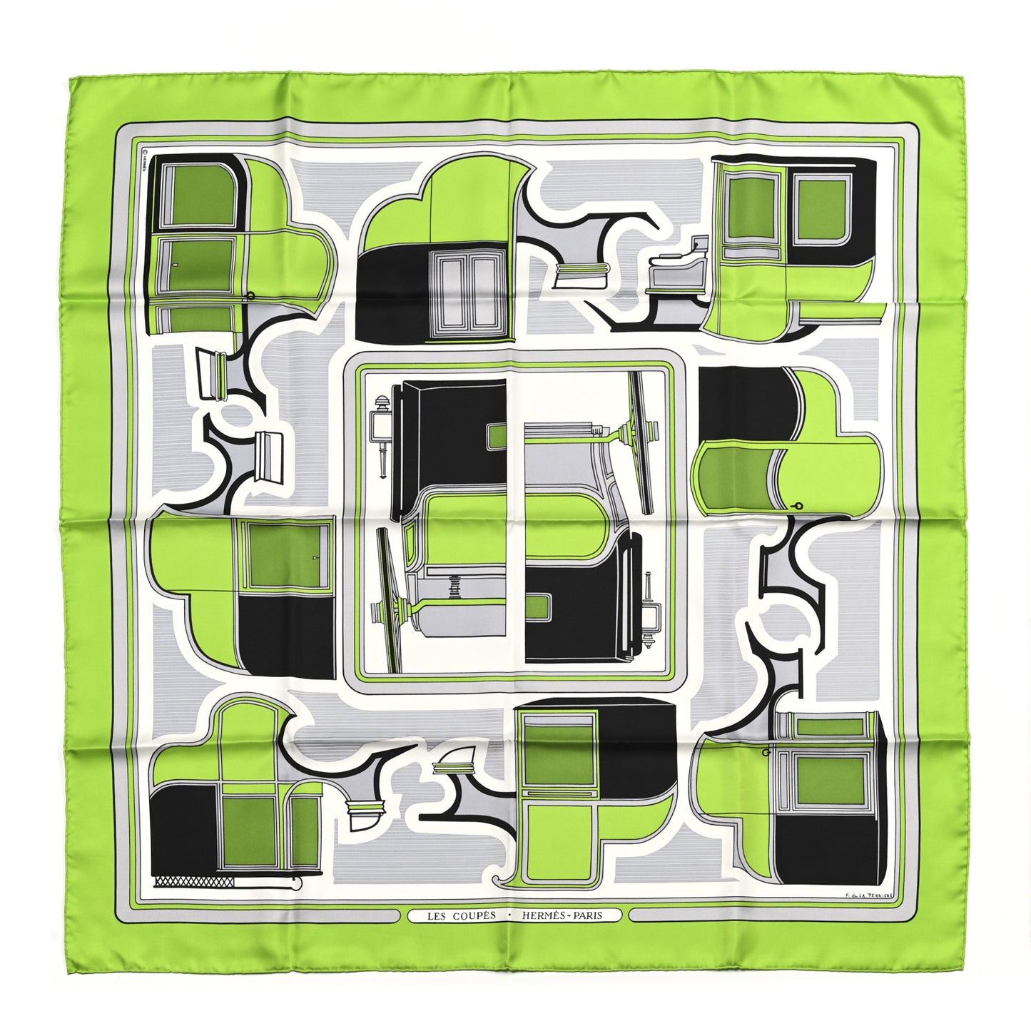 Silk Les Coupes Tattoo Scarf 70