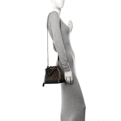 Louis Vuitton Monogram Macassar Studded Alma BB 3 of 23