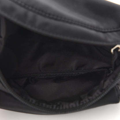 Balenciaga Sport Nylon Logo Embroidered Wheel Belt Bag Black White 5 of 9