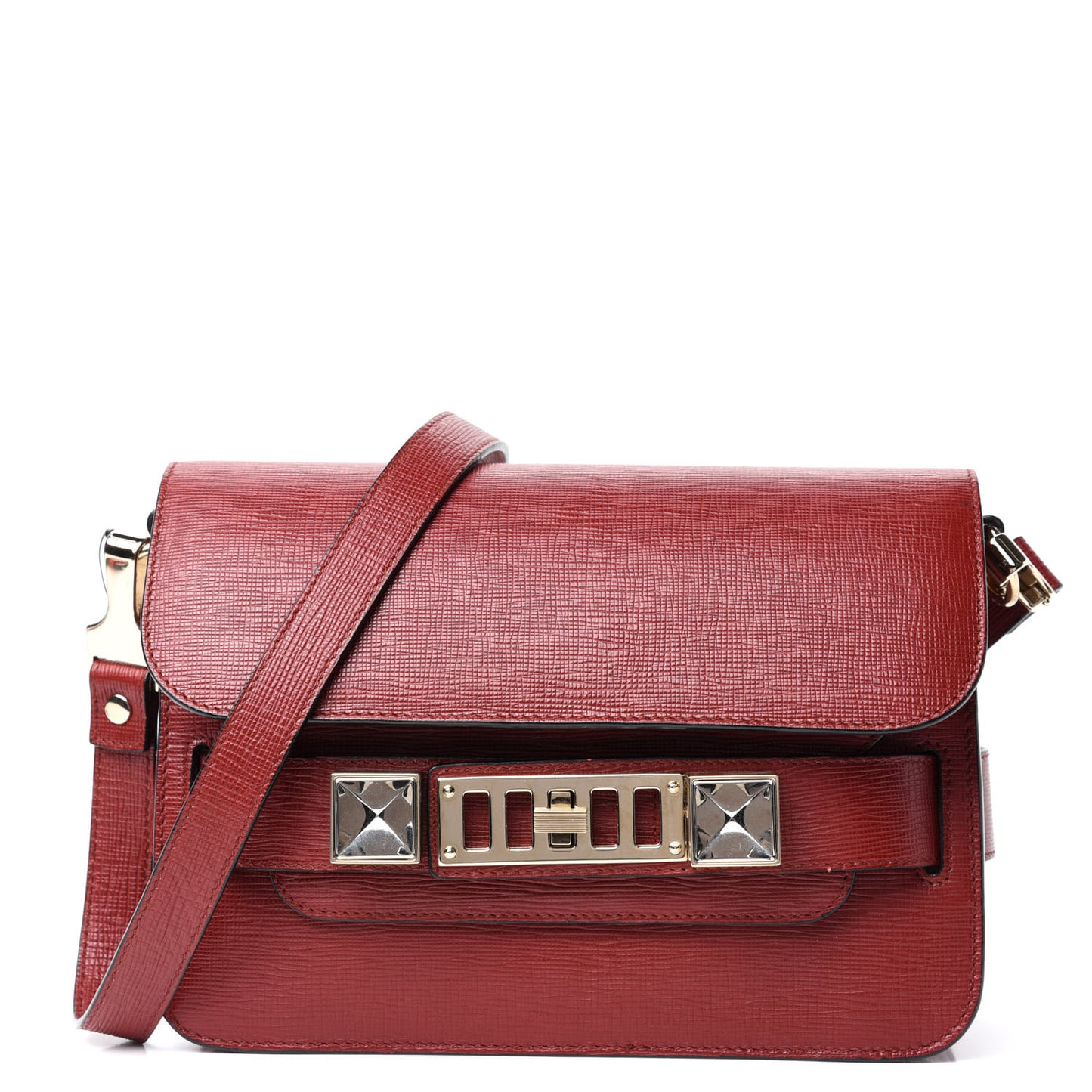 New Linosa Mini PS11 Classic Shoulder Bag Red Plum