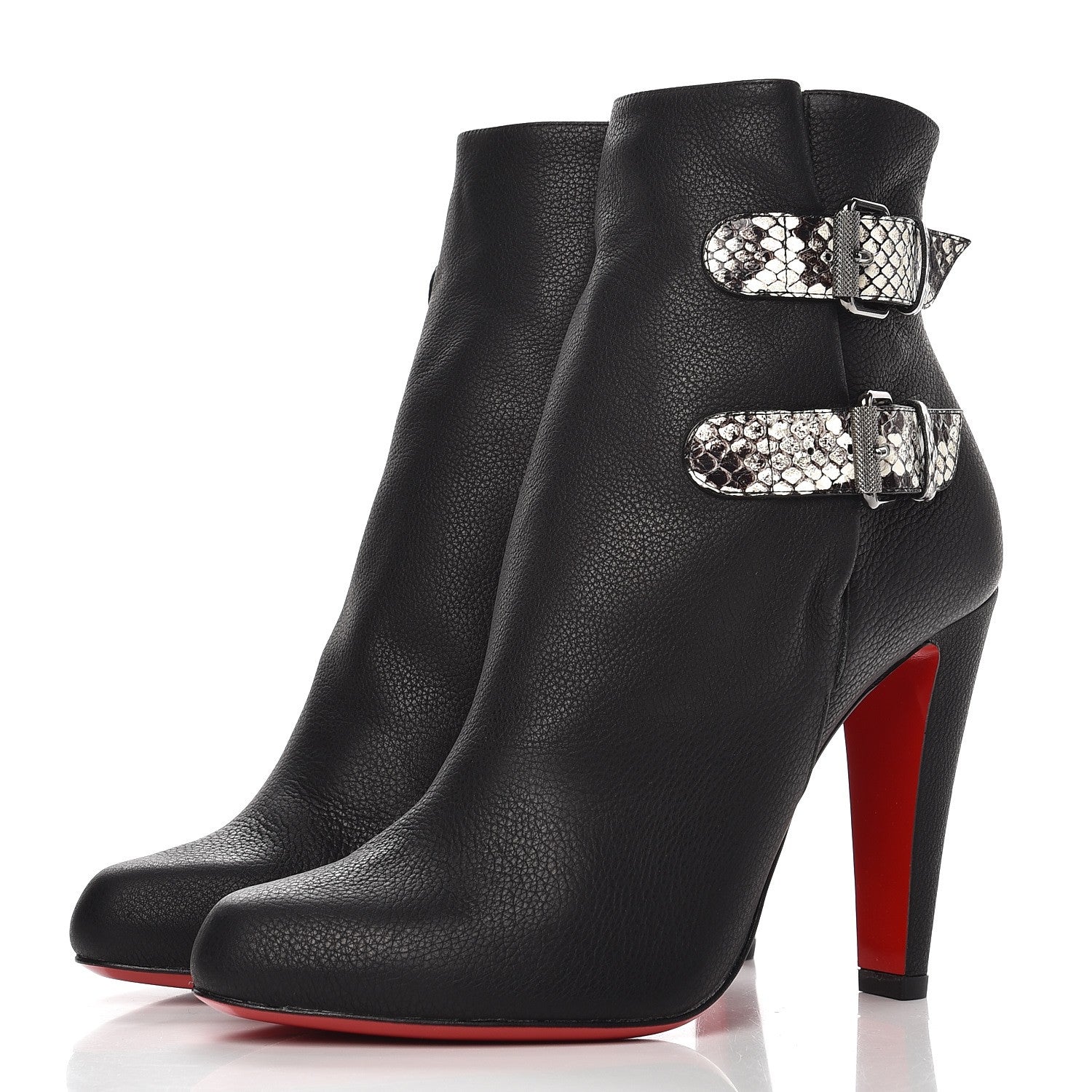 Christian Louboutin Calfskin Ankle Boots 35 Black 2 of 9