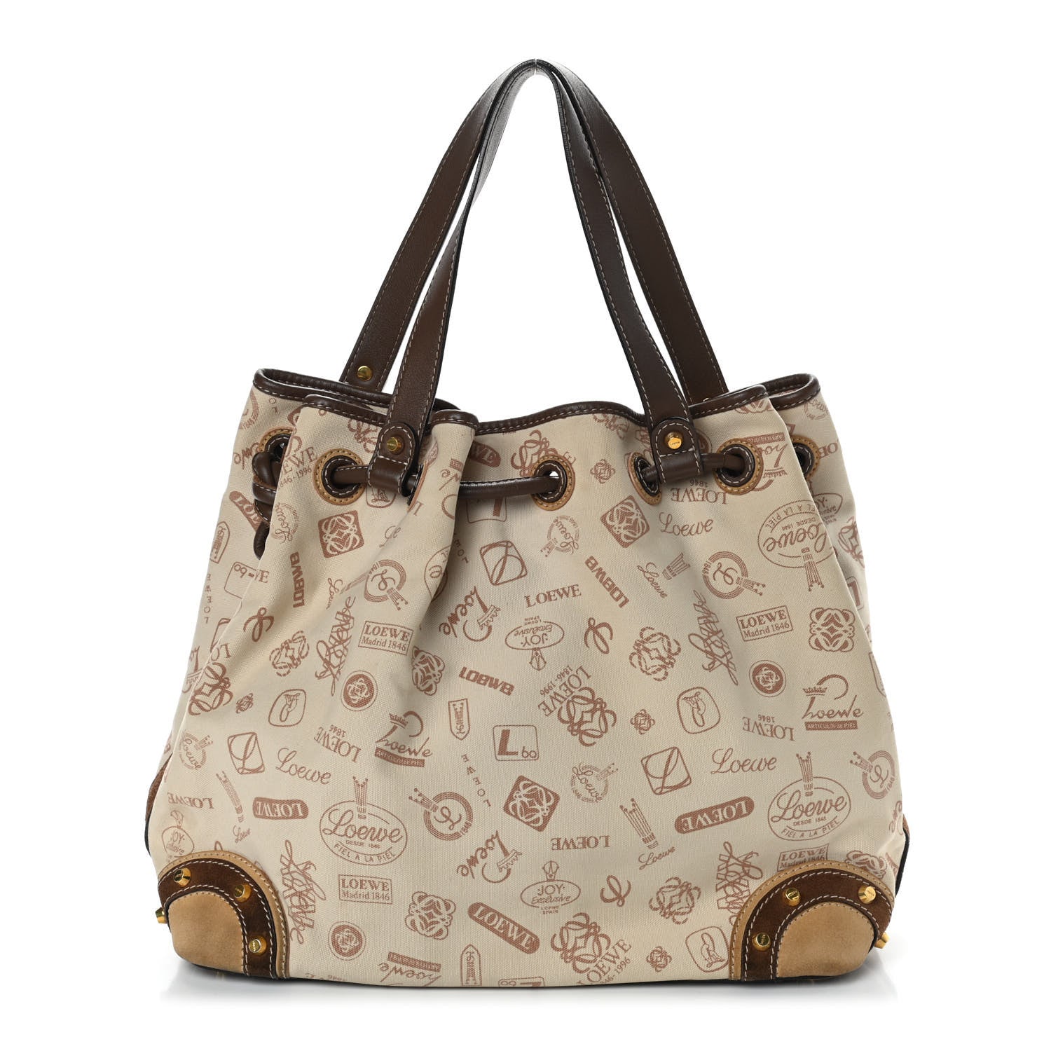 Loewe Canvas 160th Anniversary Shoulder Bag Beige 1 of 8