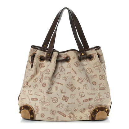 Loewe Canvas 160th Anniversary Shoulder Bag Beige 1 of 8