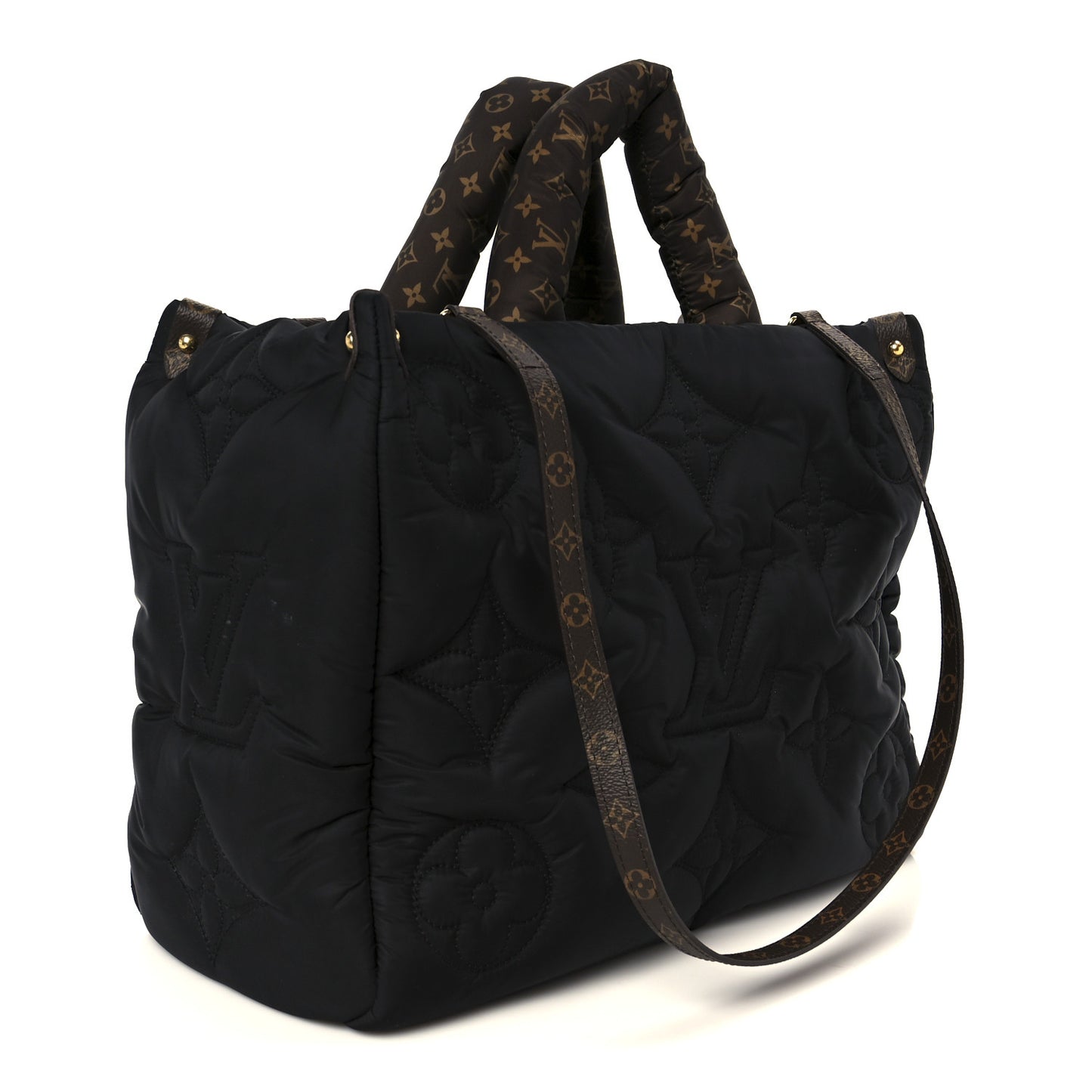 Econyl Monogram Pillow Giant Onthego MM Black