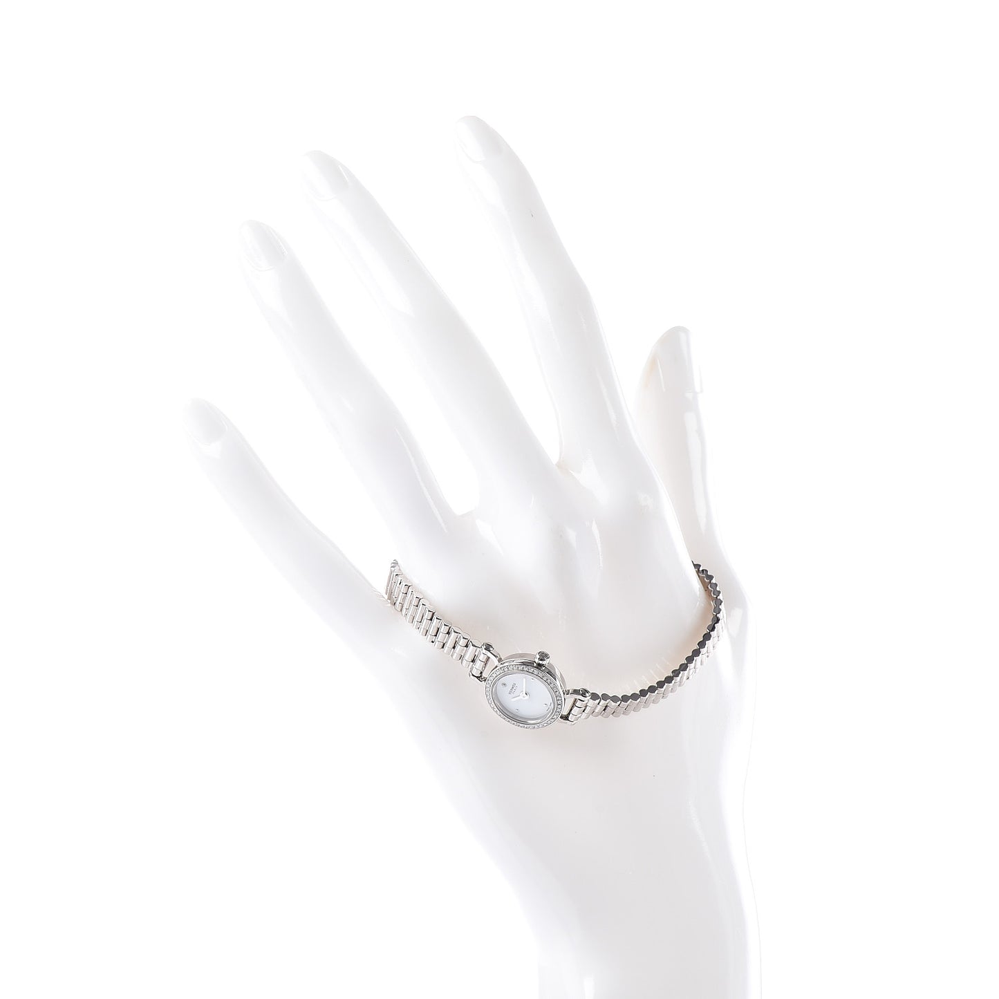 18K White Gold Diamond 16mm Faubourg Quartz Watch