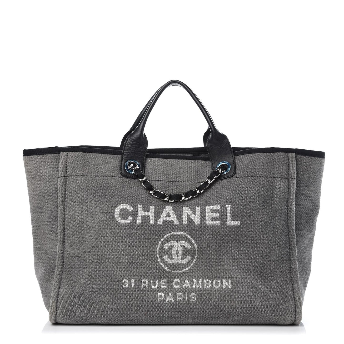 Canvas Deauville Large Tote Grey