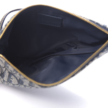 Christian Dior Monogram Mini Saddle Pochette Navy 4 of 9