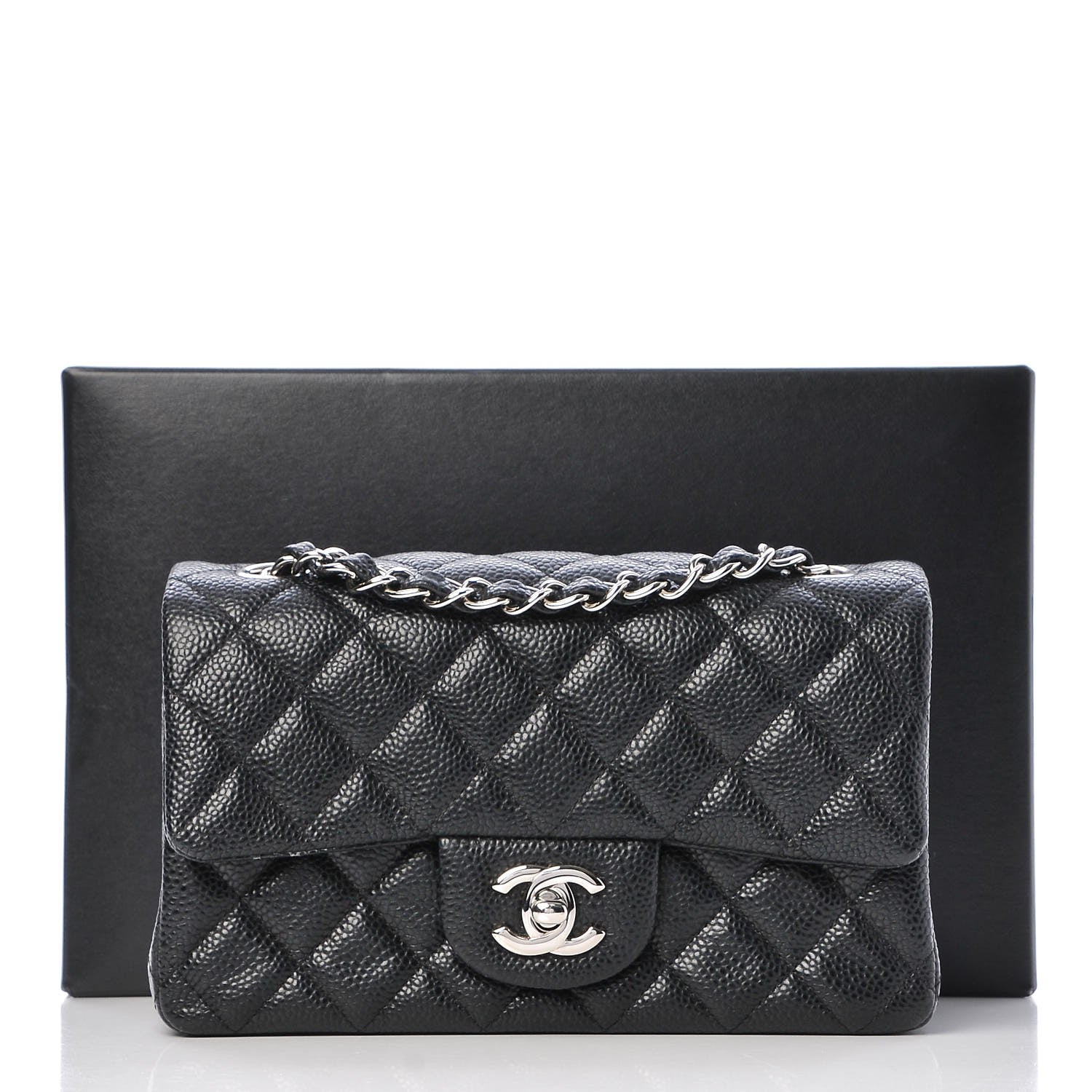 Chanel Caviar Quilted Mini Rectangular Flap Black 8 of 8
