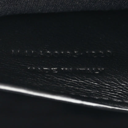 Saint Laurent Grain De Poudre Textured Mixed Matelasse Triquilt Medium Monogram Monochrome Satchel Black 7 of 10