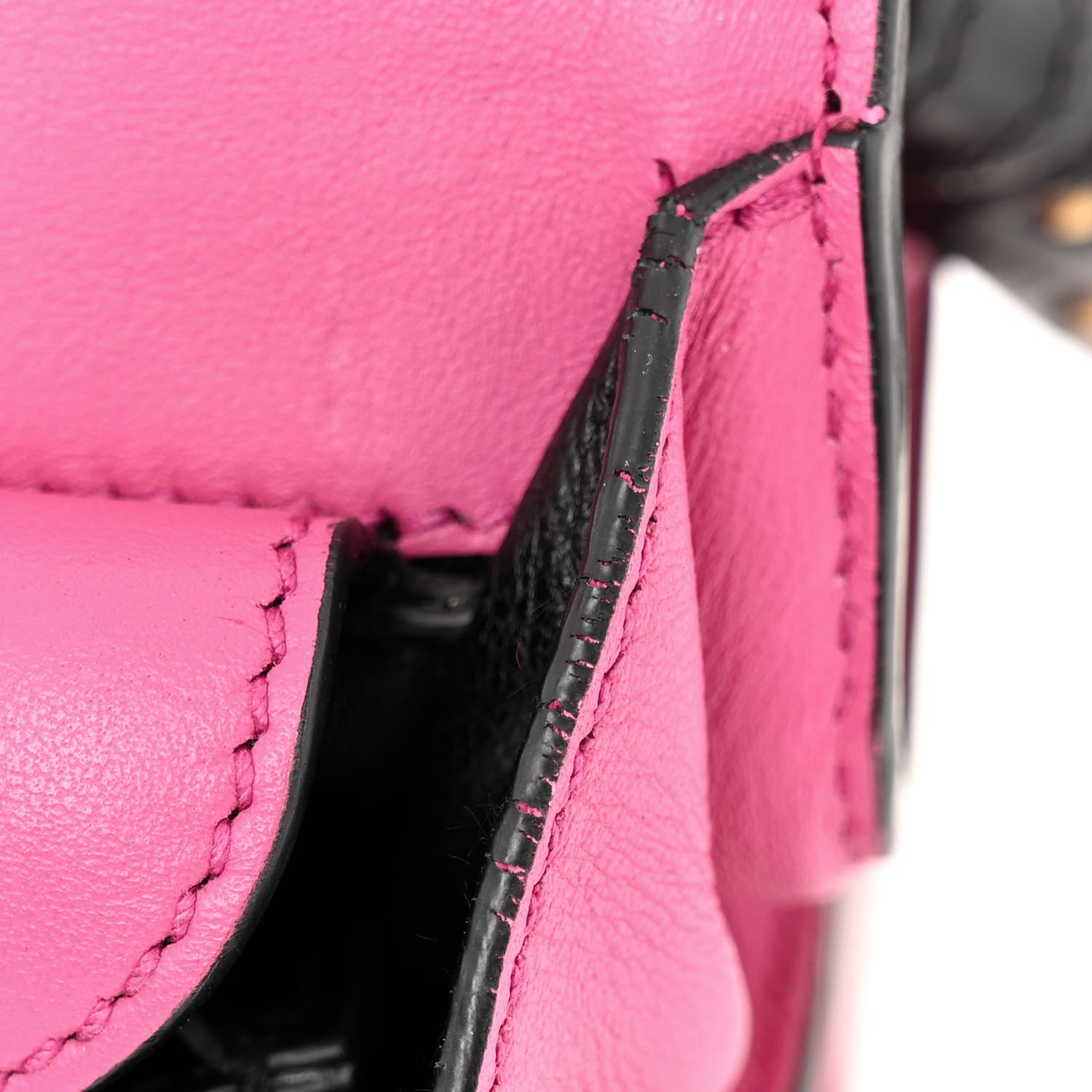 Prada City Calf Saffiano Cahier Bag Fuxia Black 11 of 11