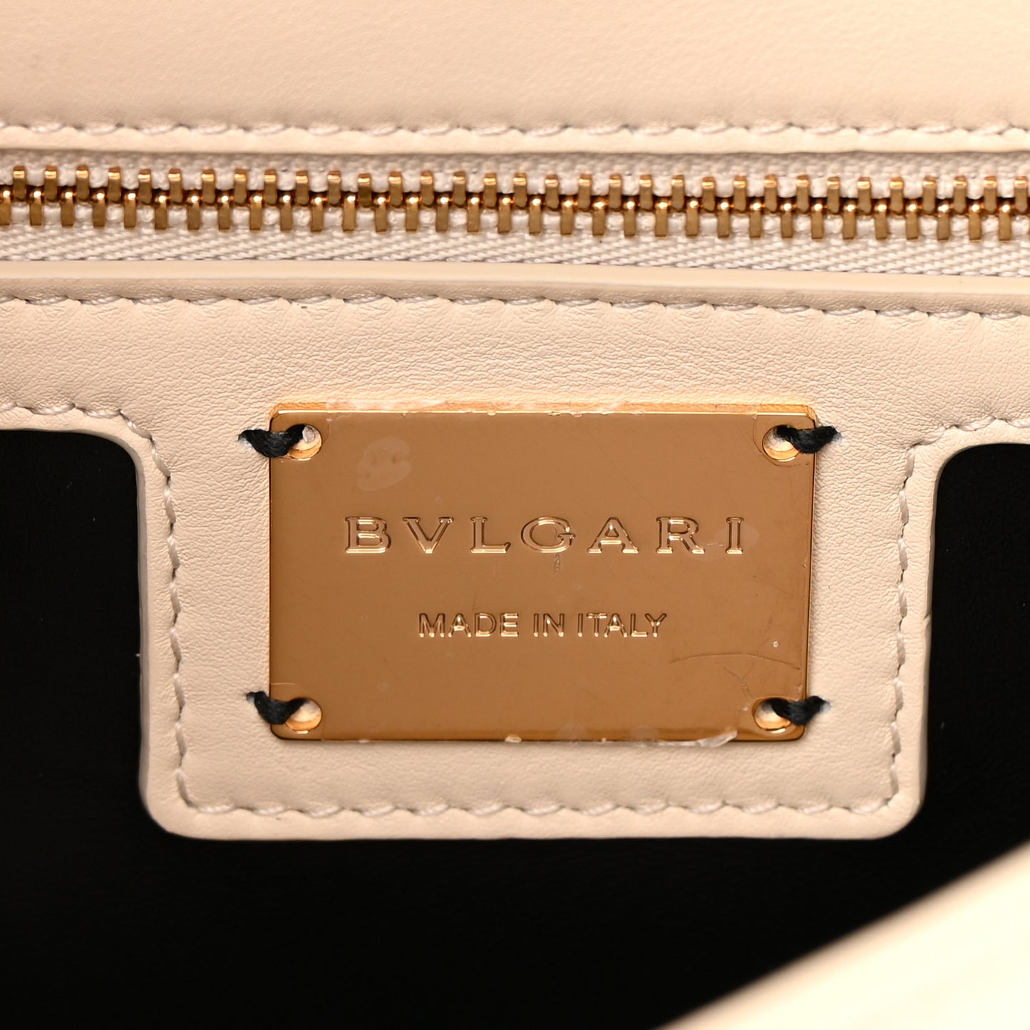 Calfskin Matelasse Mini Serpenti Cabochon Crossbody Bag Ivory Opal