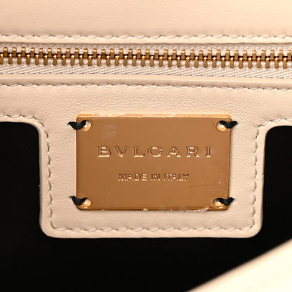 Bulgari Calfskin Matelasse Mini Serpenti Cabochon Crossbody Bag Ivory Opal 6 of 23