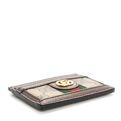 Gucci GG Supreme Monogram Ophidia Card Holder Brown 4 of 8