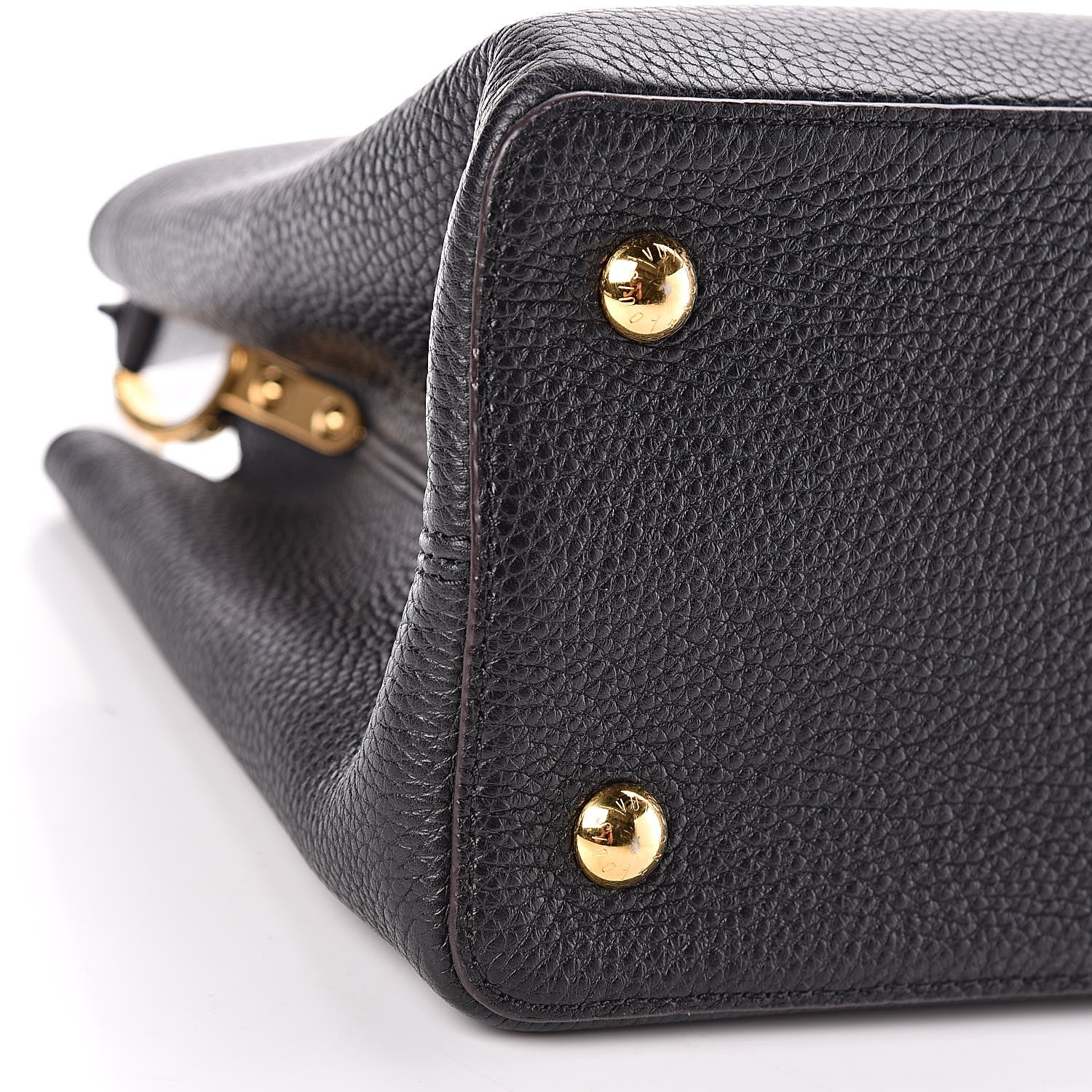 Louis Vuitton Taurillon Capucines MM Black 7 of 8