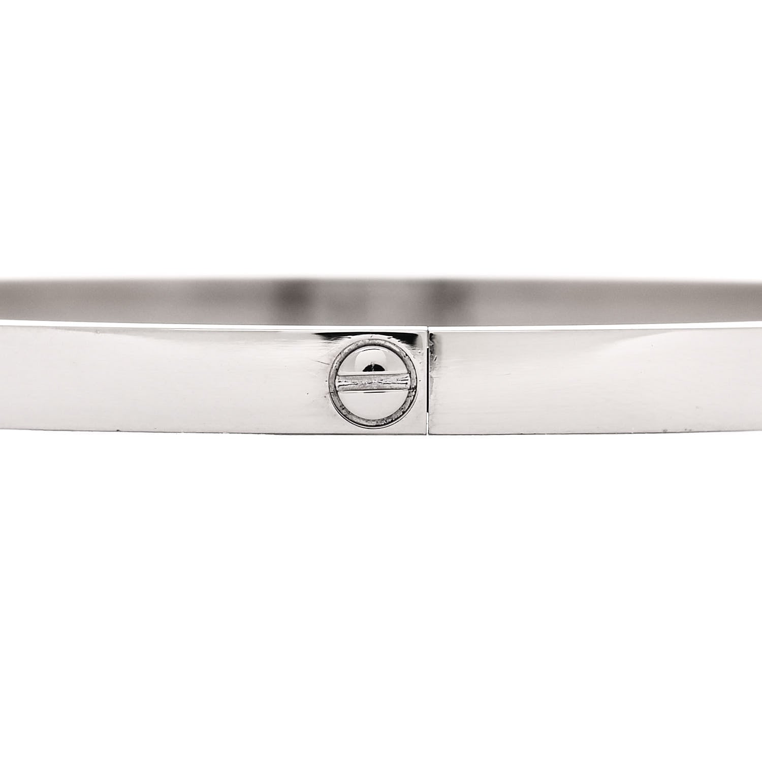 Cartier 18K White Gold Small LOVE Bracelet 19 4 of 8