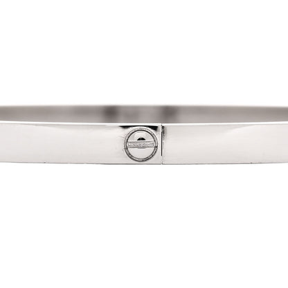 Cartier 18K White Gold Small LOVE Bracelet 19 4 of 8