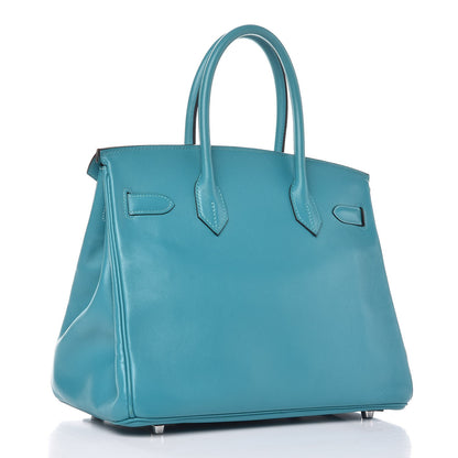 Hermes Swift Birkin 30 Turquoise 3 of 30