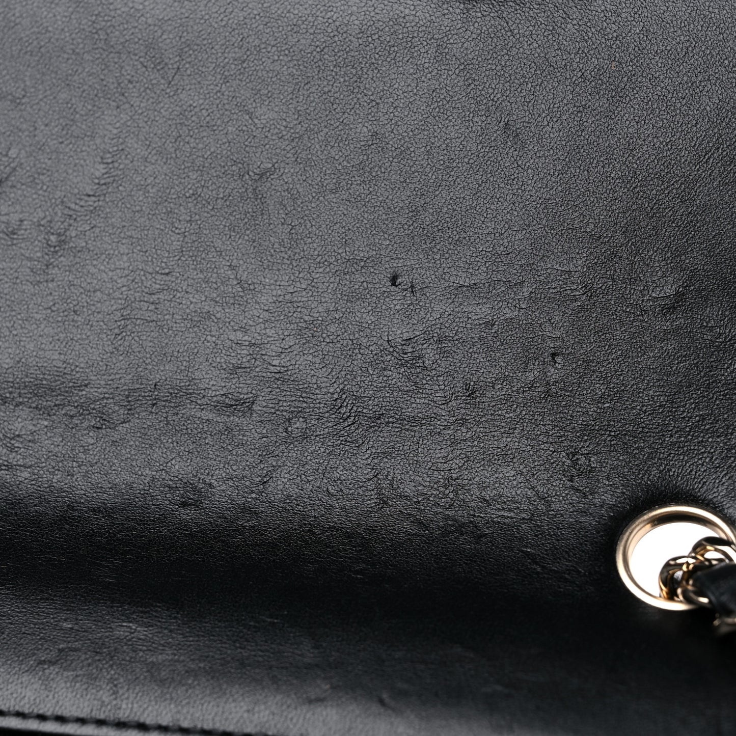 Lambskin Quilted Mini Rectangular Flap Black