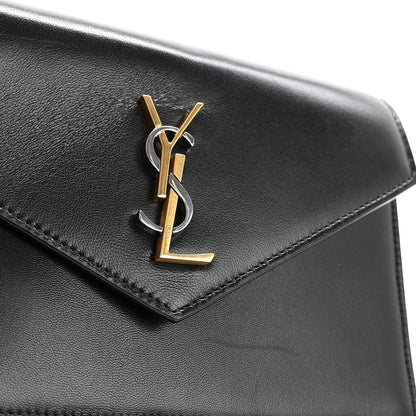 Saint Laurent Smooth Calfskin Nappa Monogram Chain Wallet Black 13 of 13