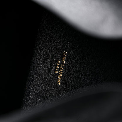 Saint Laurent Lambskin Pyramid Clutch Black 6 of 12