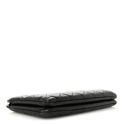 Chanel Caviar Quilted Small Zipped Clutch Black 4 of 11