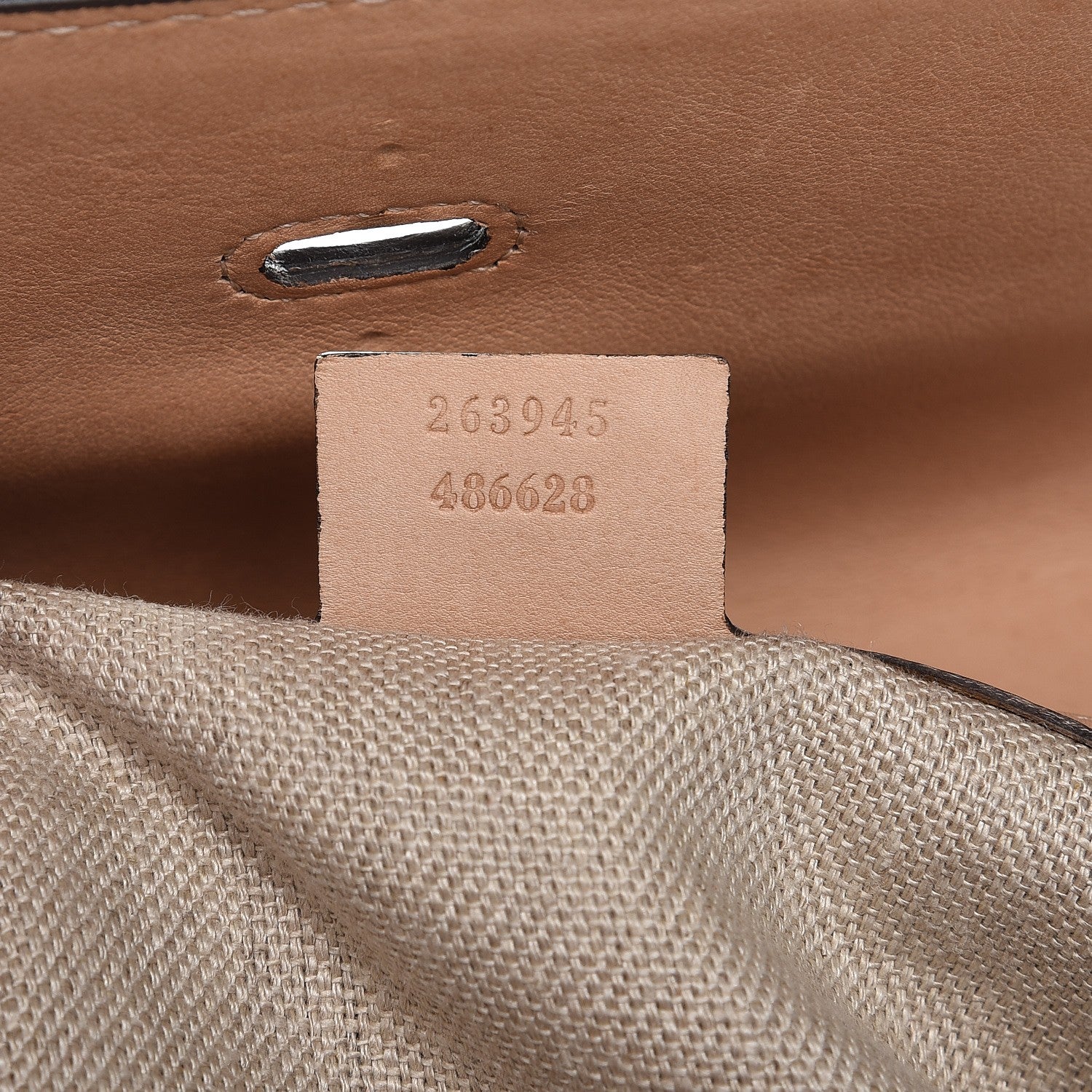 Gucci Calfskin Handmade Medium Top Handle Bag Taupe 7 of 15
