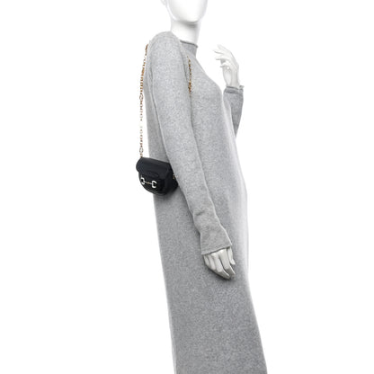 Gucci Azalea Calfskin Crystal Horsebit 1955 Belt Bag Black 2 of 10