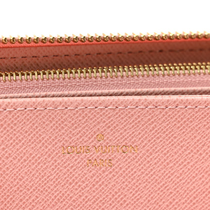 Louis Vuitton Damier Azur Zippy Wallet Rose Ballerine 6 of 11