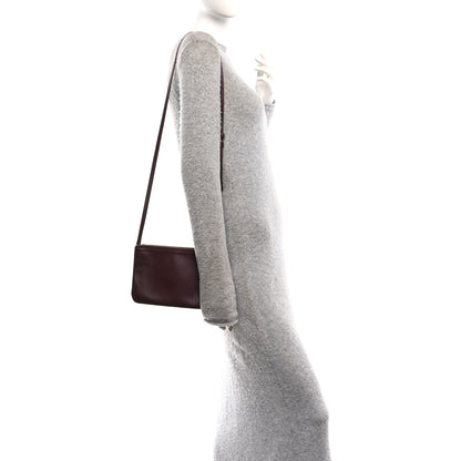 Celine Lambskin Small Trio Crossbody Bag Burgundy 2 of 11