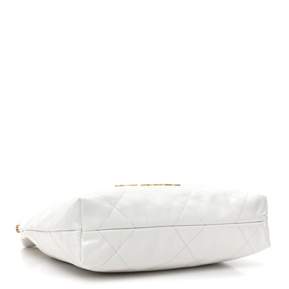 Chanel Shiny Calfskin Quilted Small Chanel 22 White 6 of 12