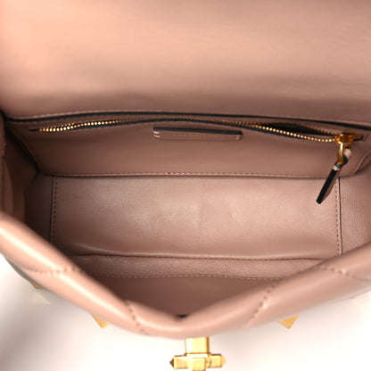Valentino Garavani Nappa Medium Roman Stud Shoulder Bag Rose Cannelle 5 of 9
