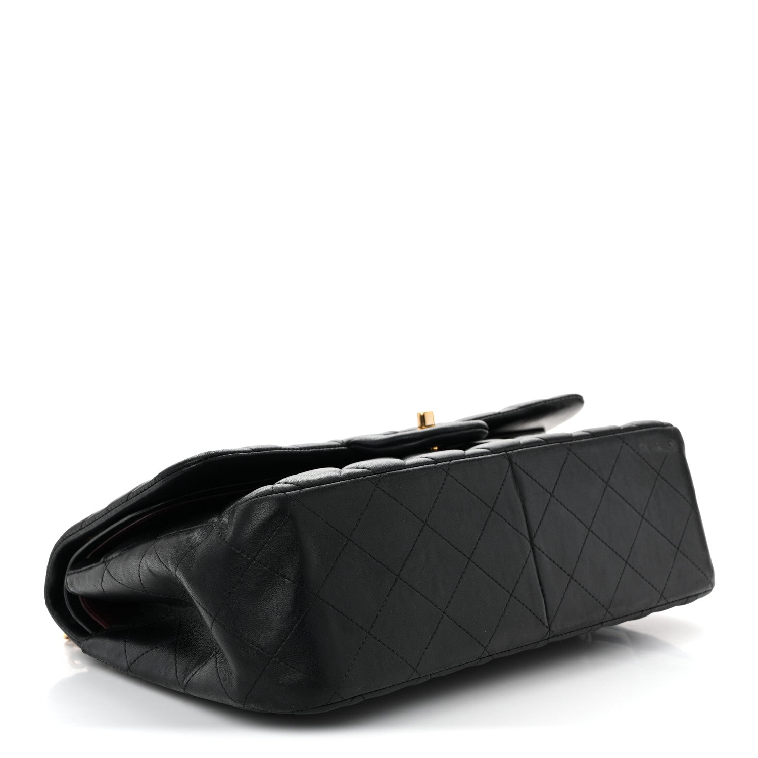Chanel Lambskin Quilted Jumbo Double Flap Black 3 of 10