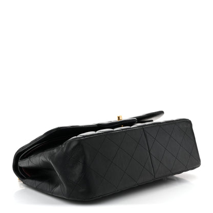 Chanel Lambskin Quilted Jumbo Double Flap Black 3 of 10