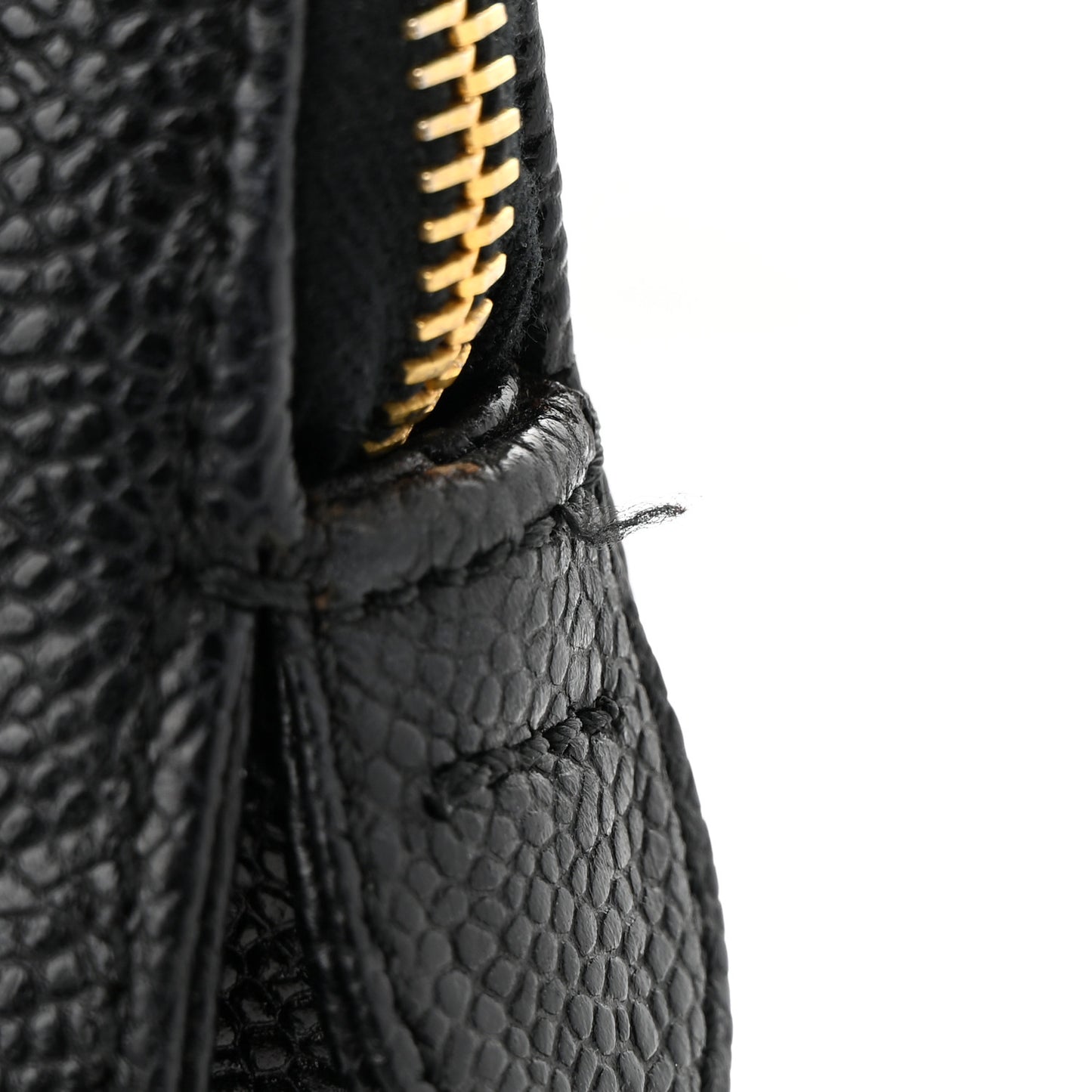 Caviar Flap Shoulder Bag Black