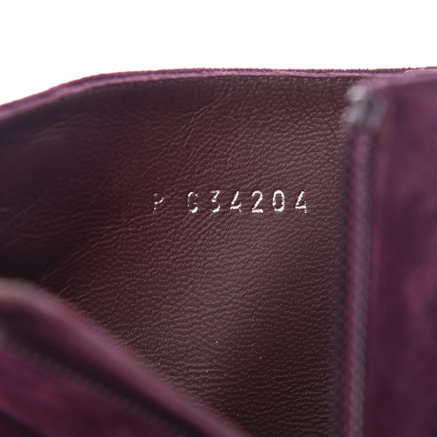 Suede Calfskin Open Toe Short Boots 37.5 Burgundy