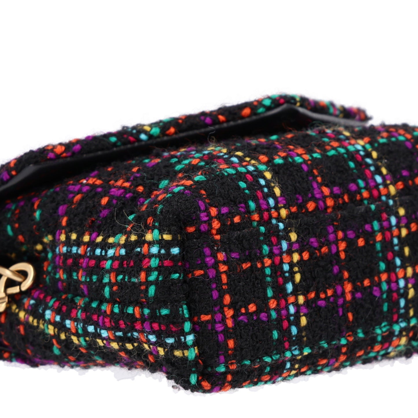 Tweed Toy Loulou Shoulder Bag Black