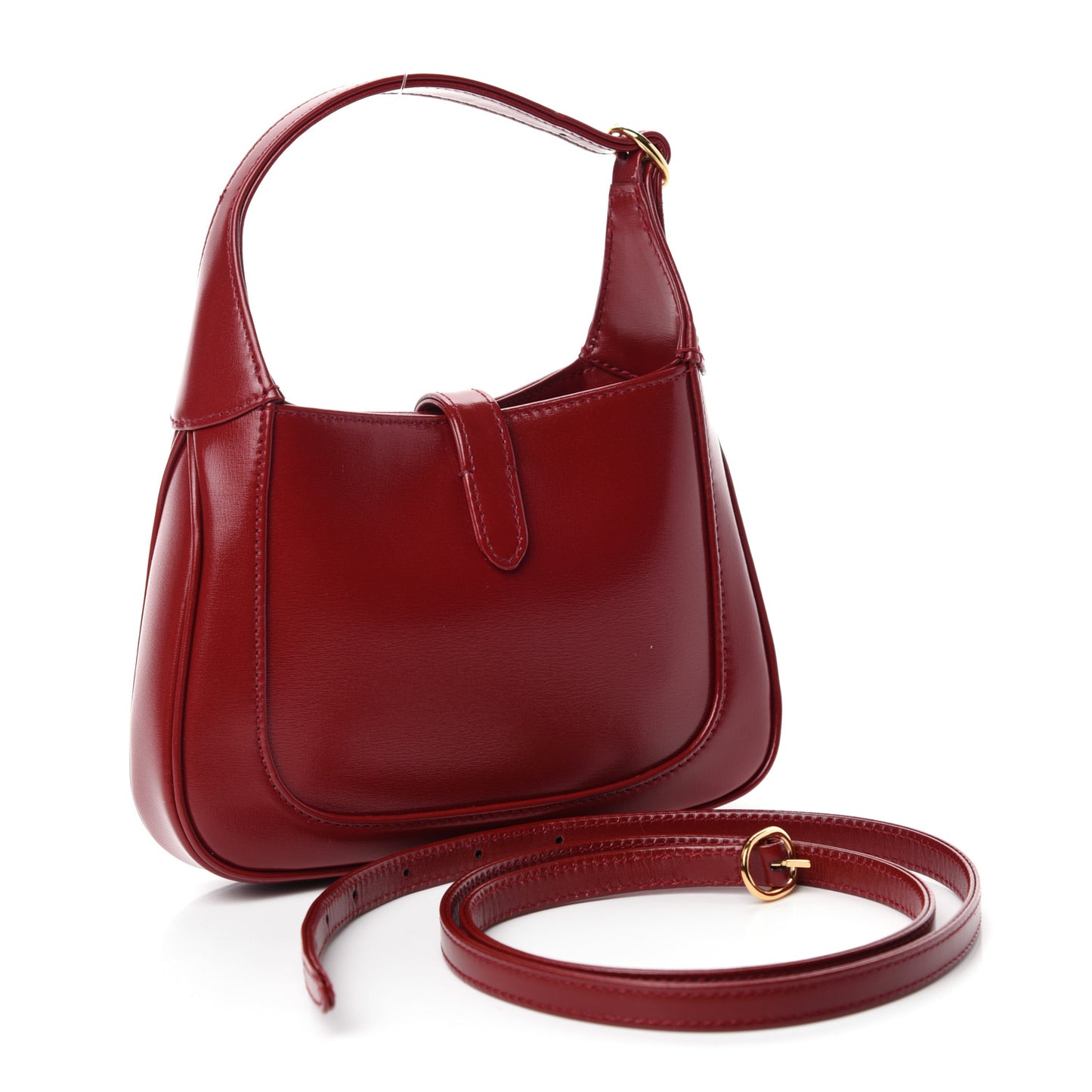Boarded Dyana Lux Calfskin Mini Jackie 1961 Hobo New Cherry Red